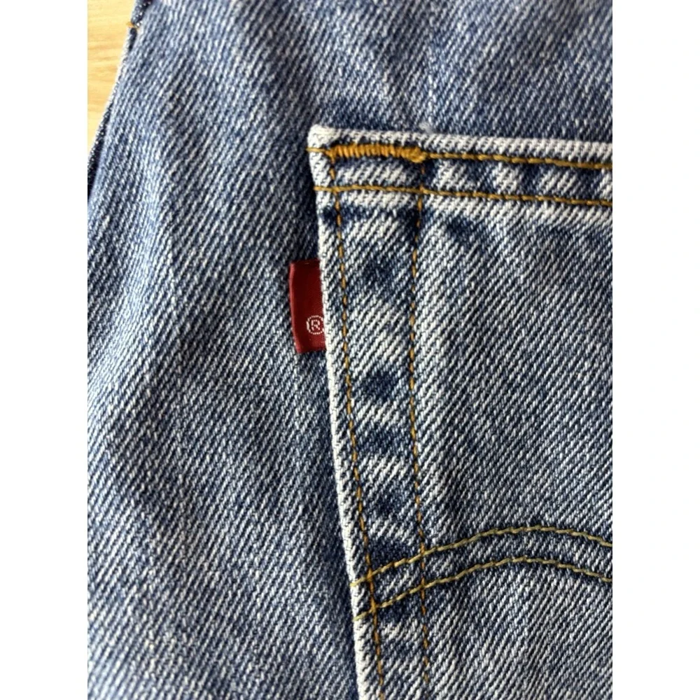 Levi's Men 38x30 Relaxed Fit 550 Straight Jeans Blue Denim 100% Cotton